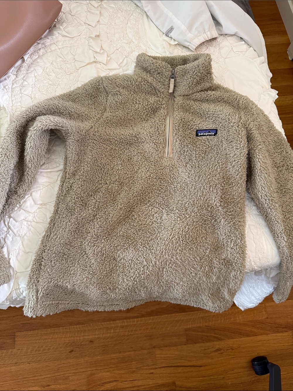 Patagonia Women's Tan Fleece Quarter-Zip Pullover